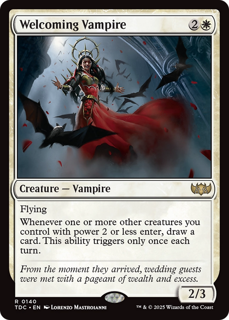 Welcoming Vampire (TDC-140) - Commander: Tarkir: Dragonstorm