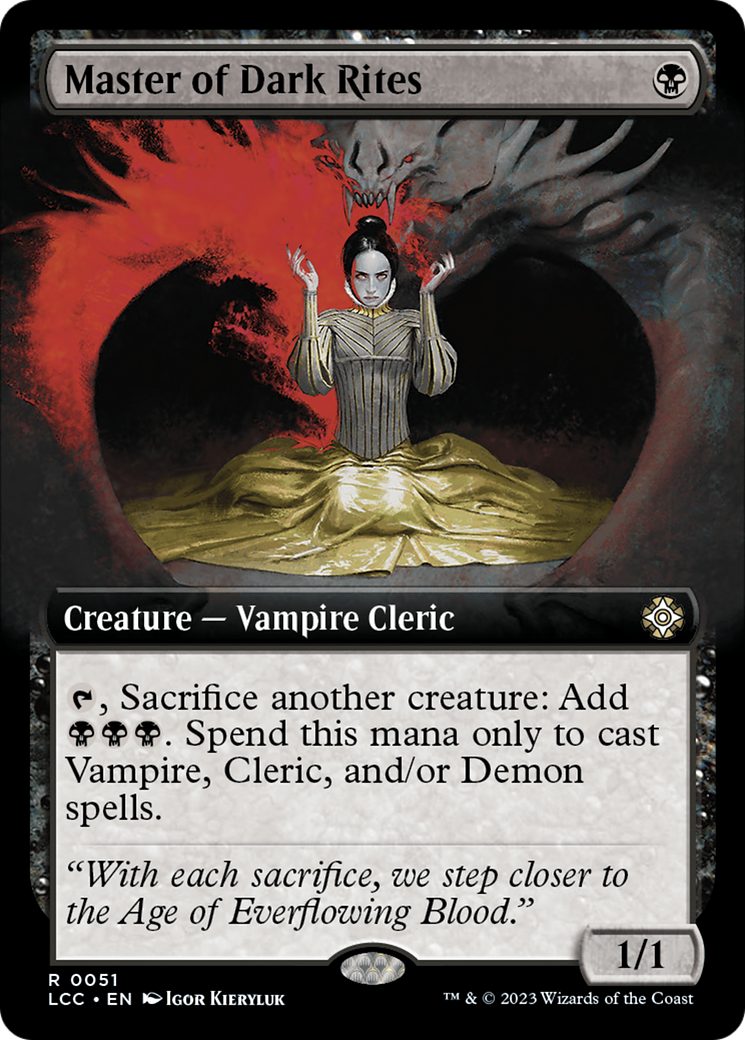 Master of Dark Rites (Extended Art) (LCC-051)  - The Lost Caverns of Ixalan Commander: (Extended Art)