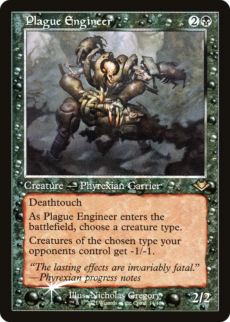 Plague Engineer (Retro Frame) (MH1-014) - Modern Horizons 1 Timeshifts Etched Foil