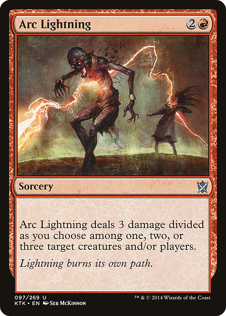 Arc Lightning (KTK-097)  Foil - Khans of Tarkir