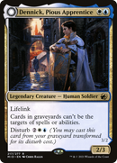 Dennick, Pious Apprentice (MID-217)  Foil - Innistrad: Midnight Hunt: (Double Faced Transform)