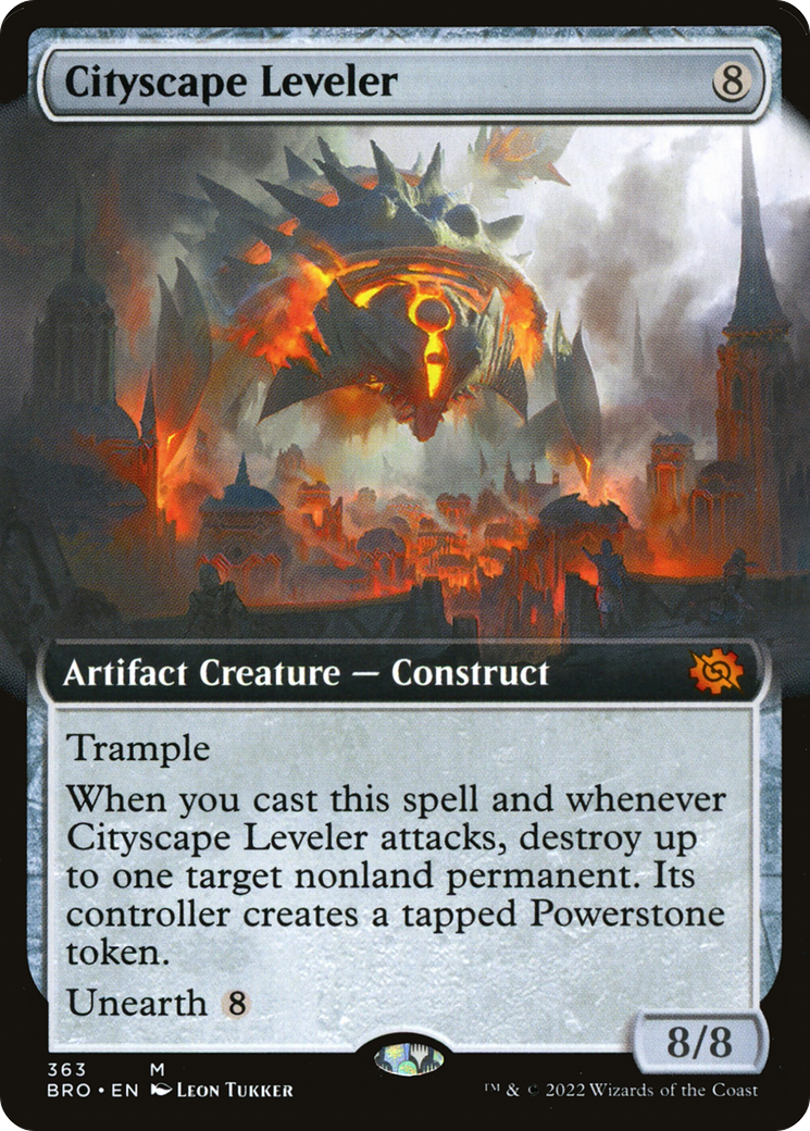 Cityscape Leveler (Extended Art) (BRO-363)  - The Brothers' War: (Extended Art)