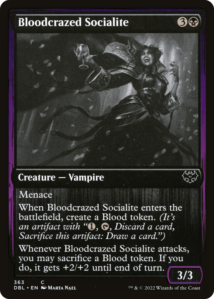 Bloodcrazed Socialite (DBL-363)  Foil - Innistrad: Double Feature