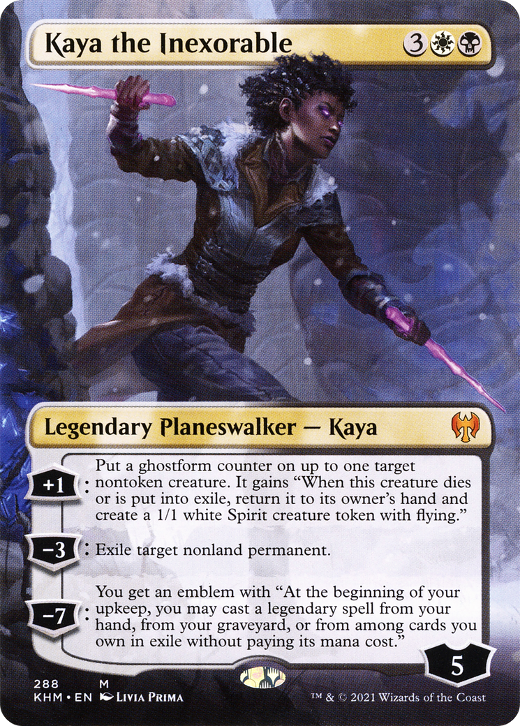 Kaya the Inexorable (Borderless) (KHM-288)  - Kaldheim
