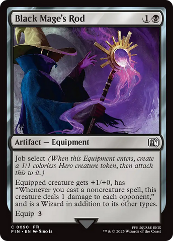 Black Mage's Rod (FIN-090)  - FINAL FANTASY