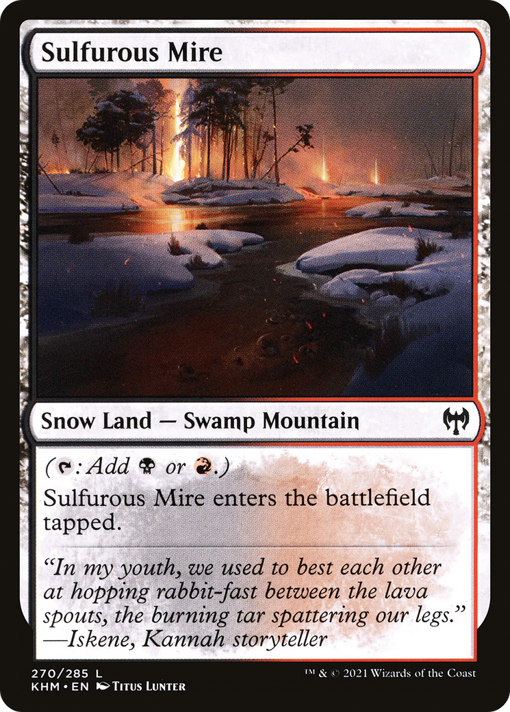 Sulfurous Mire (KHM-270)  Foil - Kaldheim