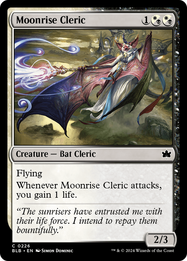 Moonrise Cleric (BLB-226)  Foil - Bloomburrow