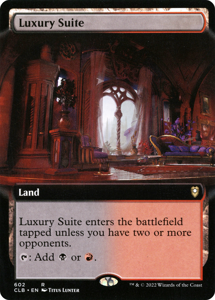 Luxury Suite (Extended Art) (CLB-602)  - Commander Legends: Battle for Baldur's Gate: (Extended Art)