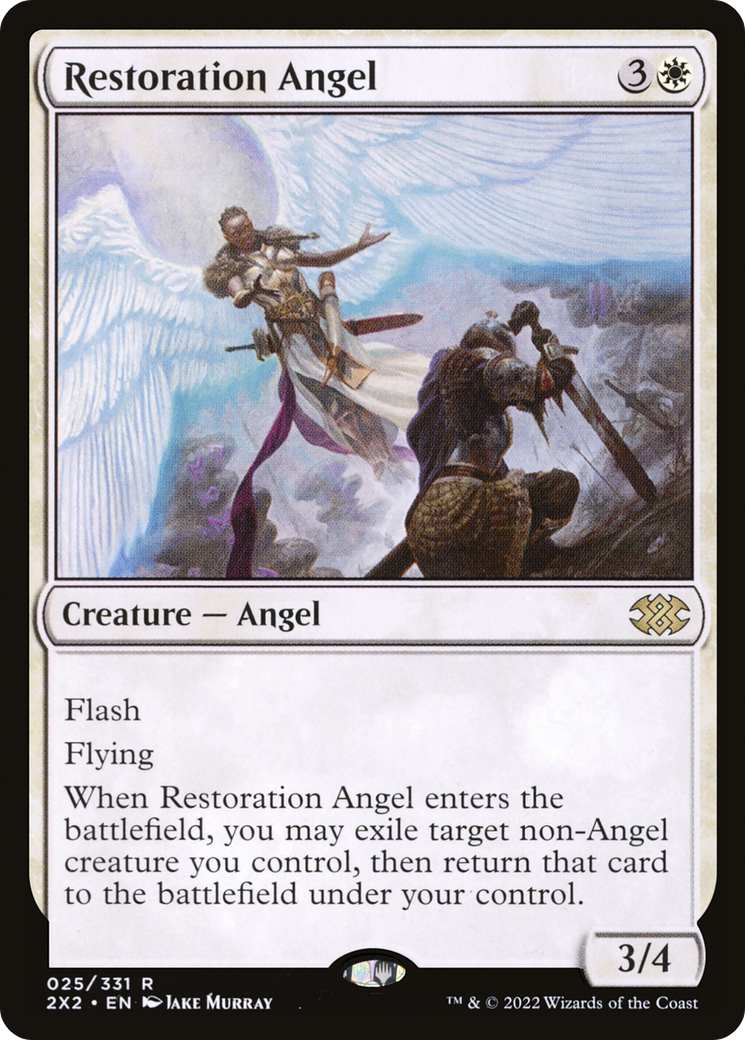 Restoration Angel (2X2-025)  Foil - Double Masters 2022