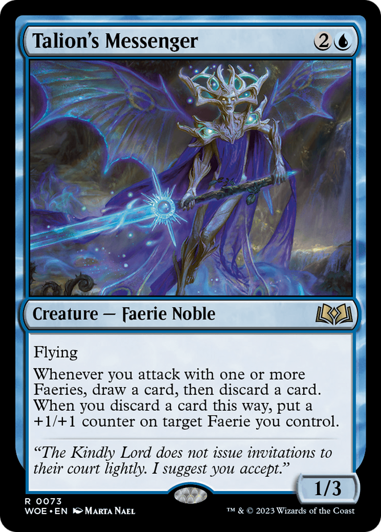 Talion's Messenger (WOE-073)  Foil - Wilds of Eldraine