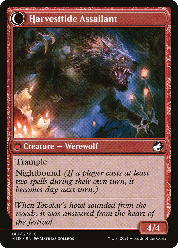 Harvesttide Infiltrator (MID-143) - Innistrad: Midnight Hunt: (Double Faced Transform) Foil