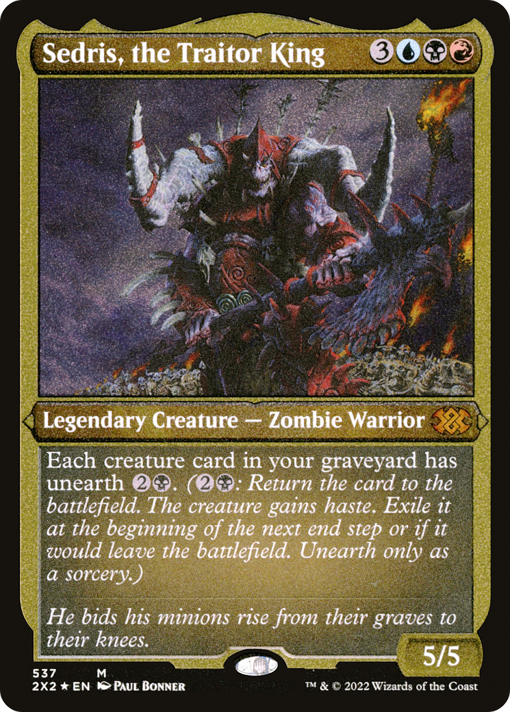 Sedris, the Traitor King (Foil Etched) (2X2-537)  Foil - Double Masters 2022