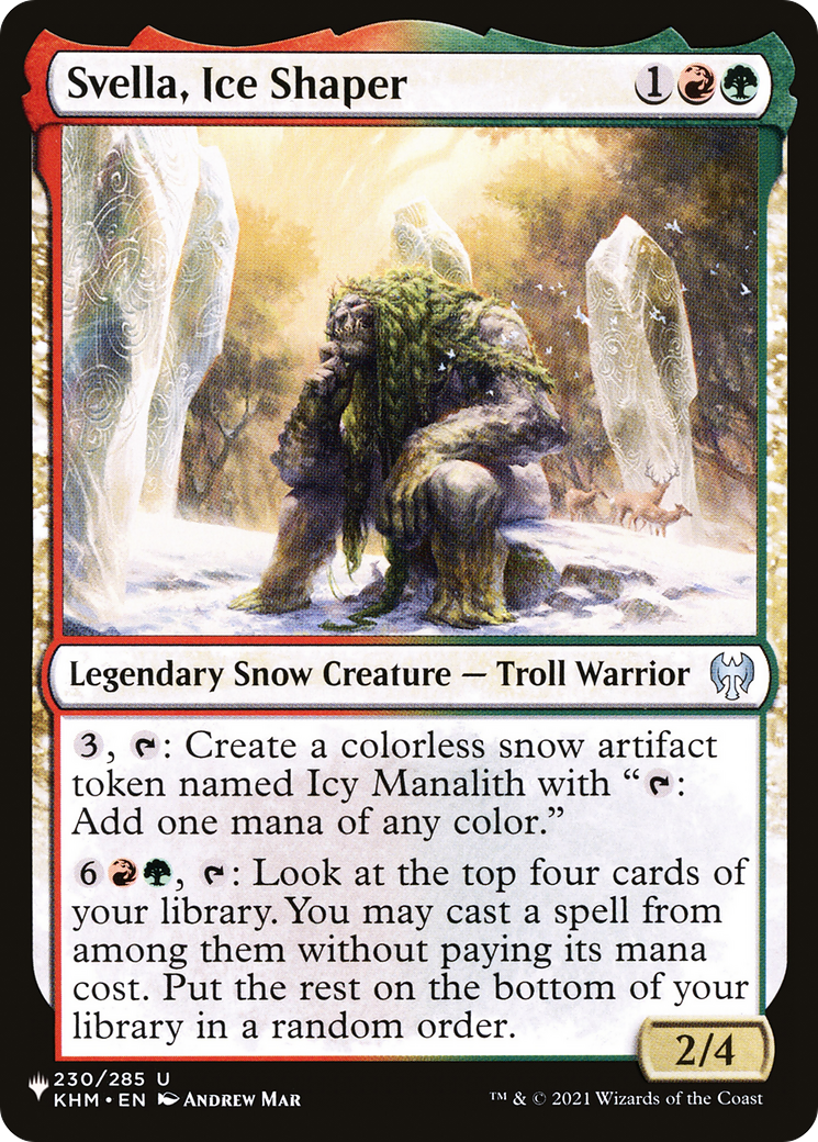 Svella, Ice Shaper (LIST-KHM-230)  - The List: (snow)