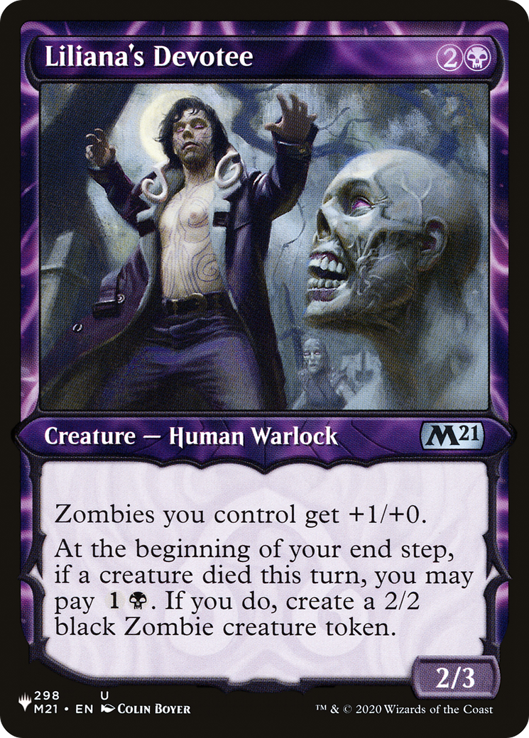 Liliana's Devotee (Showcase) (LIST-M21-298)  - The List: (Showcase)
