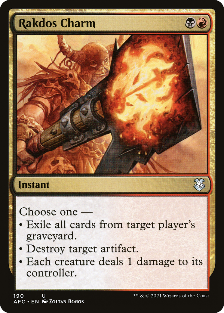 Rakdos Charm (AFC-190)  - Adventures in the Forgotten Realms Commander