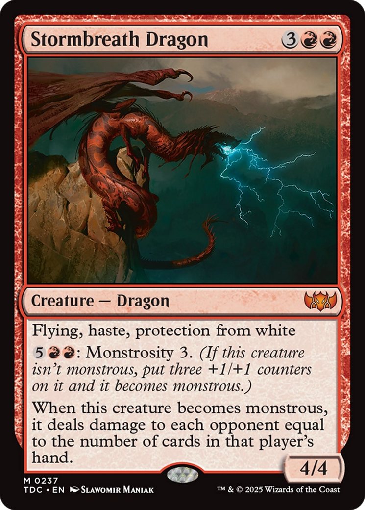 Stormbreath Dragon (TDC-237) - Commander: Tarkir: Dragonstorm