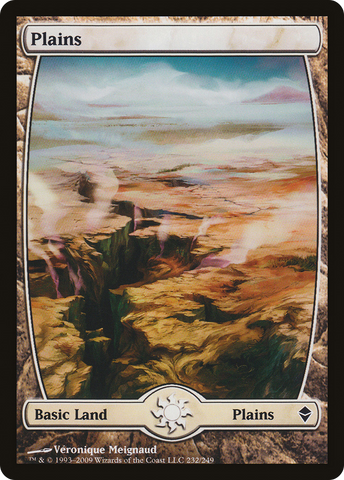 Plains (232) - Full Art (ZEN-232) - Zendikar Foil