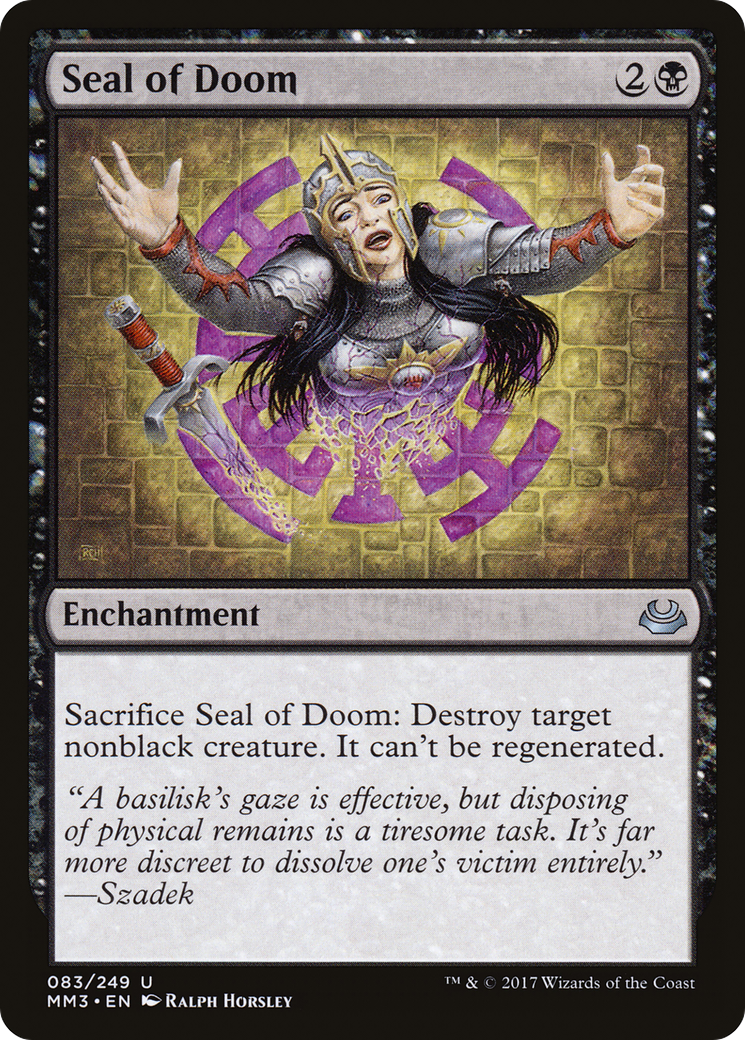 Seal of Doom (MM3-083) - Modern Masters 2017 Foil