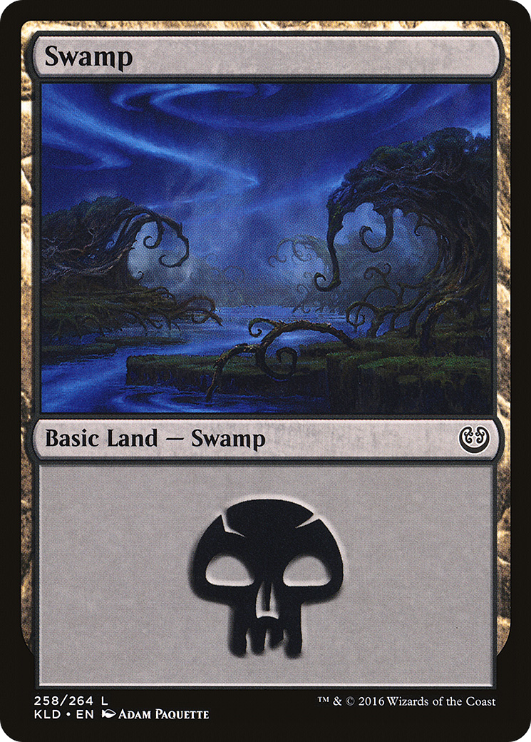 Swamp (258) (KLD-258) - Kaladesh Foil