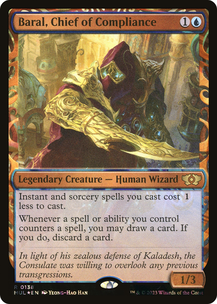Baral, Chief of Compliance (Halo Foil) (MUL-138)  Foil - Multiverse Legends: (Showcase)