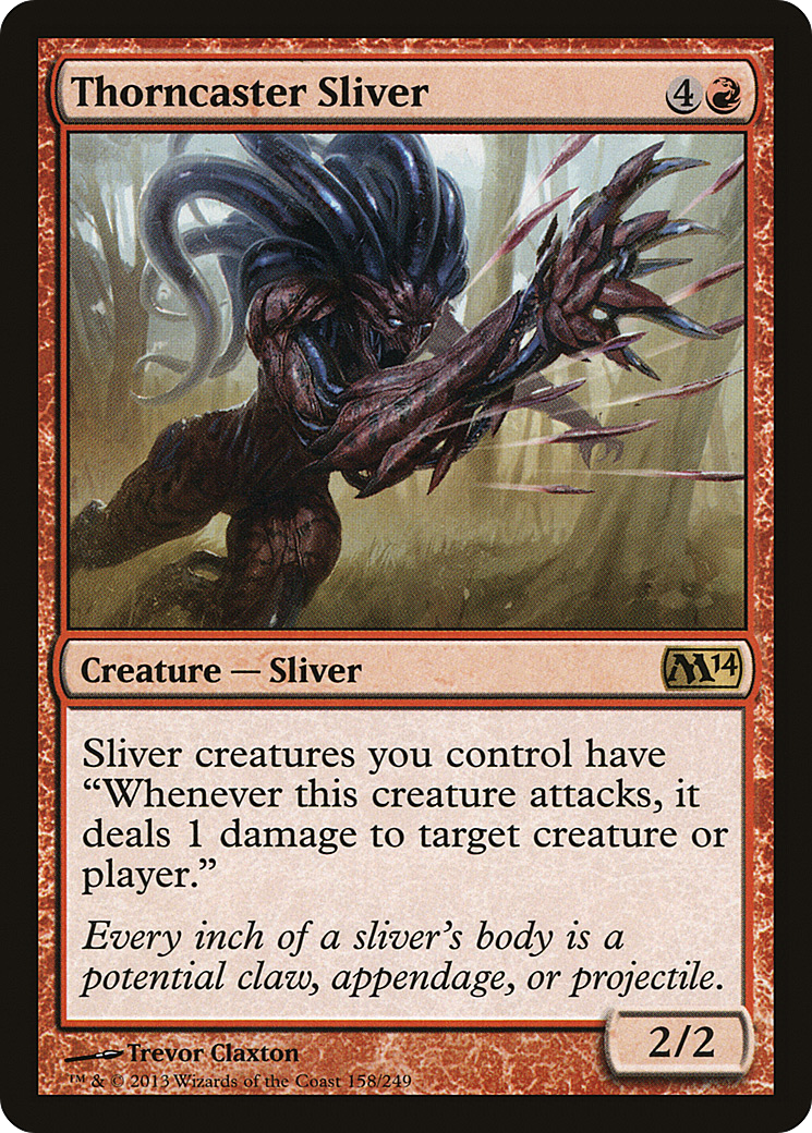 Thorncaster Sliver (M14-158)  Foil - Magic 2014