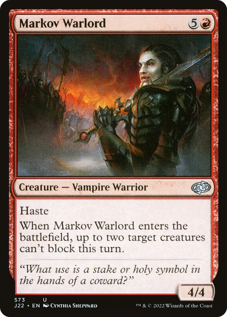 Markov Warlord (J22-573)  - Jumpstart 2022