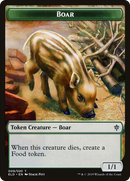 Boar (TELD-009)  Foil - Throne of Eldraine Tokens
