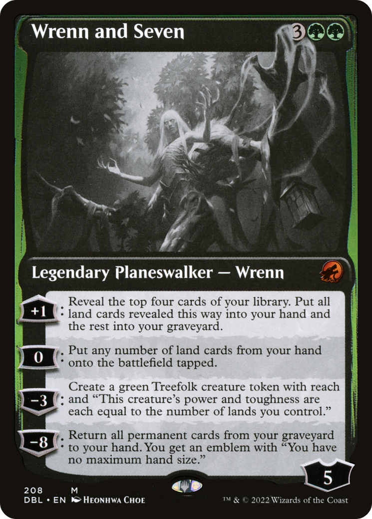 Wrenn and Seven (DBL-208)  Foil - Innistrad: Double Feature