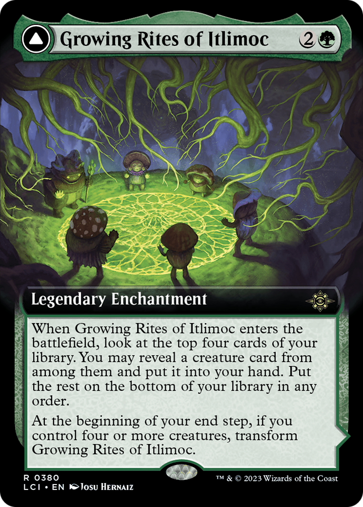 Growing Rites of Itlimoc (Extended Art) (LCI-380)  Foil - The Lost Caverns of Ixalan: (Extended Art)