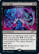 Post's Sigil - Leshrac's Sigil (Post Malone) (SLD-1188) - Secret Lair Drop / Post's Sigil Foil