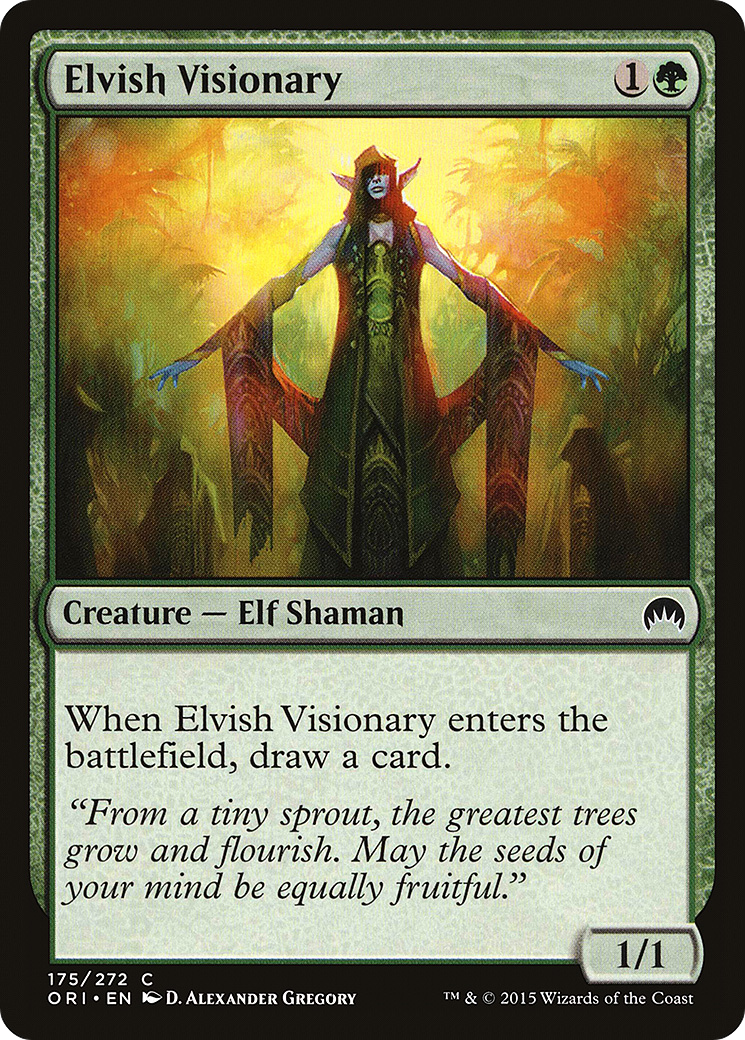 Elvish Visionary (ORI-175)  Foil - Magic Origins