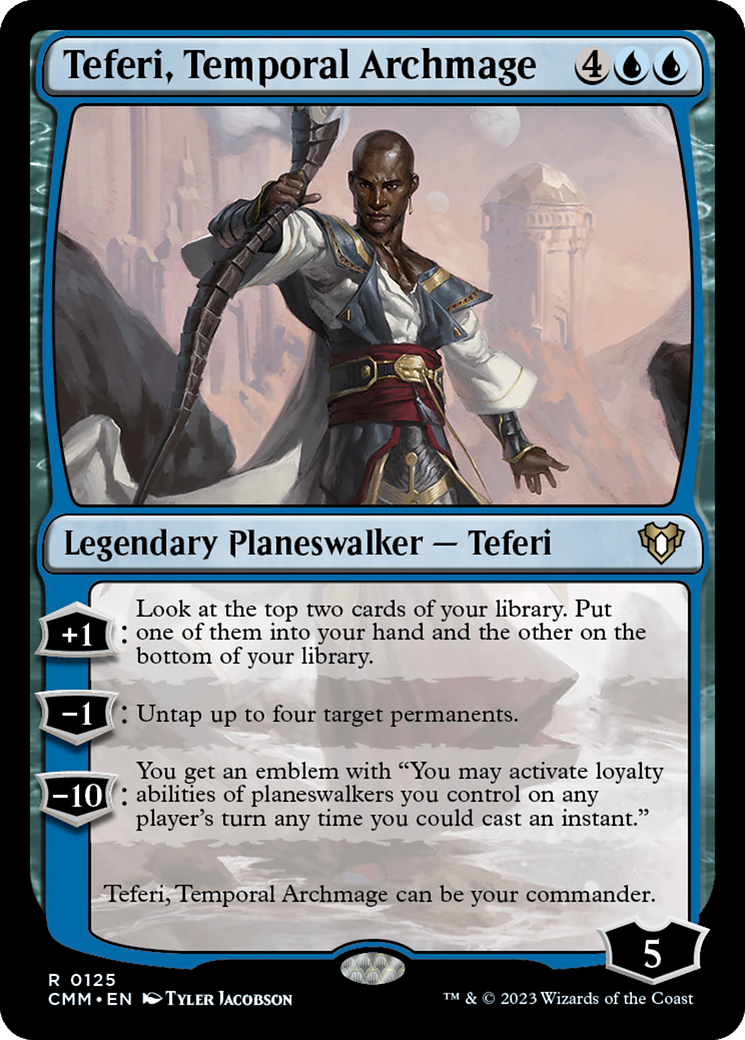Teferi, Temporal Archmage (CMM-125)  - Commander Masters