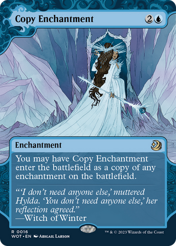 Copy Enchantment (WOT-016)  Foil - Wilds of Eldraine: Enchanting Tales: (Showcase) (Borderless)