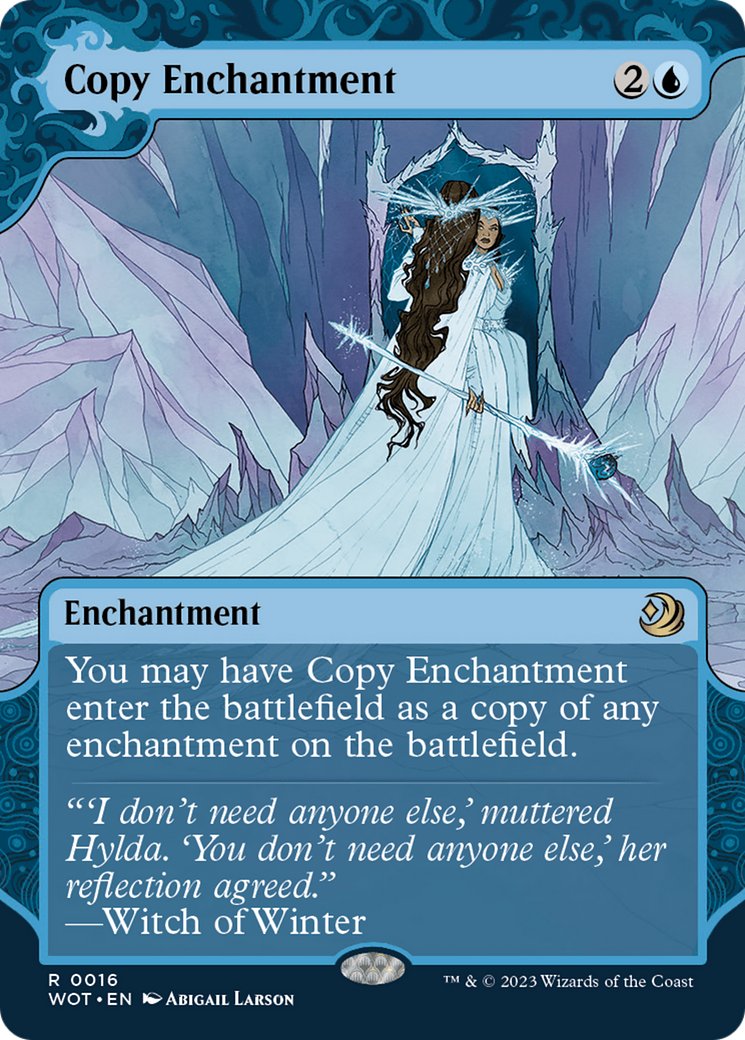 Copy Enchantment (WOT-016)  - Wilds of Eldraine: Enchanting Tales: (Showcase) (Borderless)