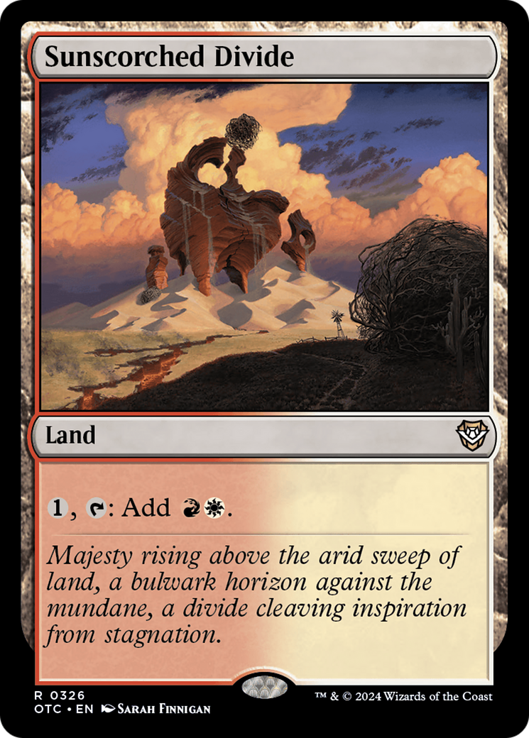 Sunscorched Divide (OTC-326)  - Outlaws of Thunder Junction Commander