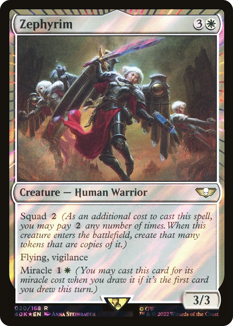 Zephyrim (Surge Foil) (40K-020) - Warhammer 40,000 Commander: (miracle) Foil
