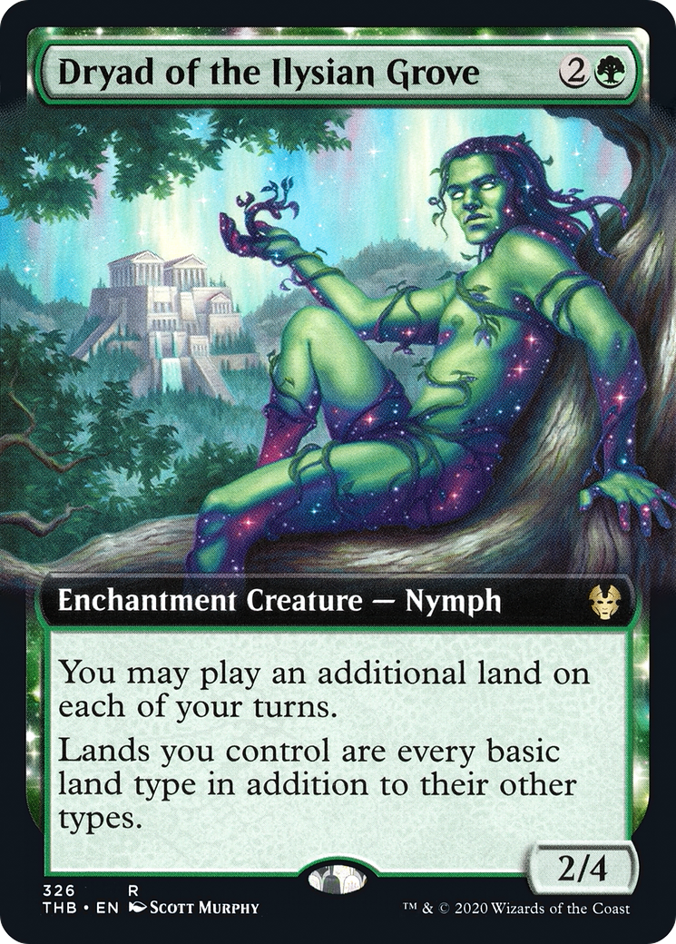 Dryad of the Ilysian Grove (Extended Art) (THB-326)  Foil - Theros Beyond Death