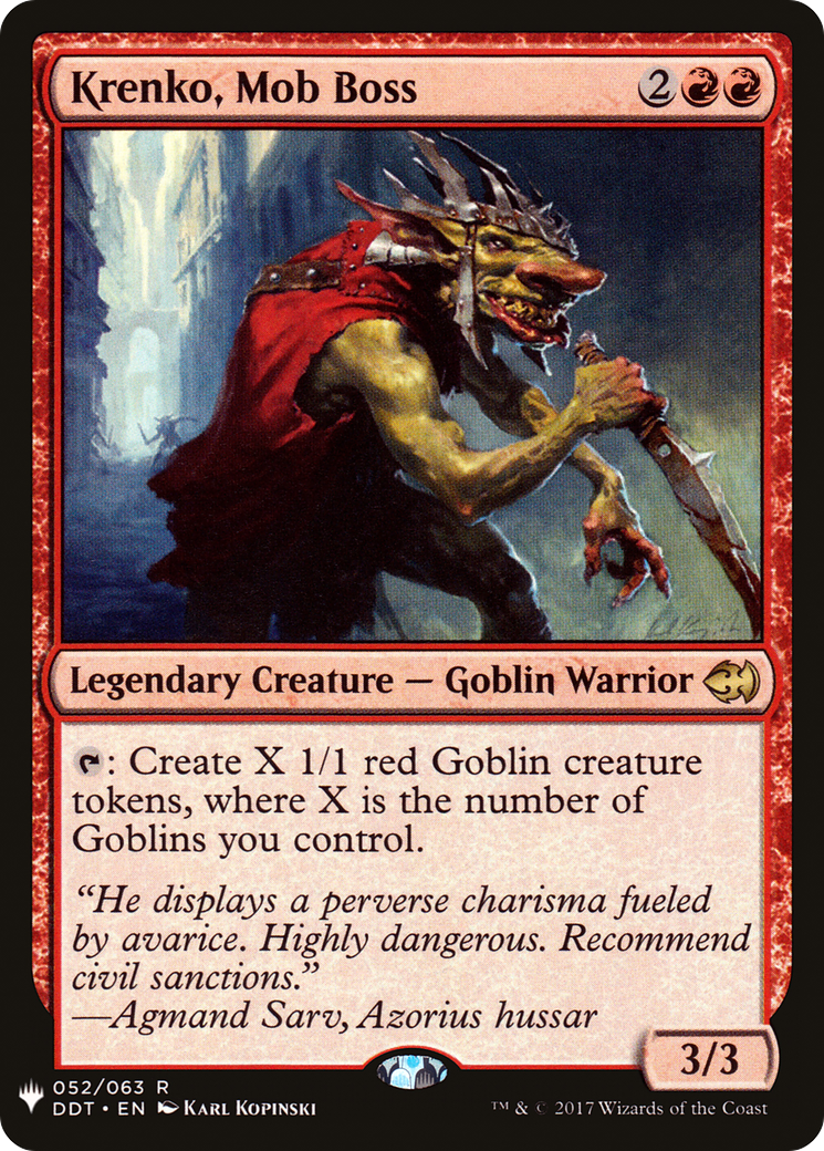 Krenko, Mob Boss (LIST-052)  - The List