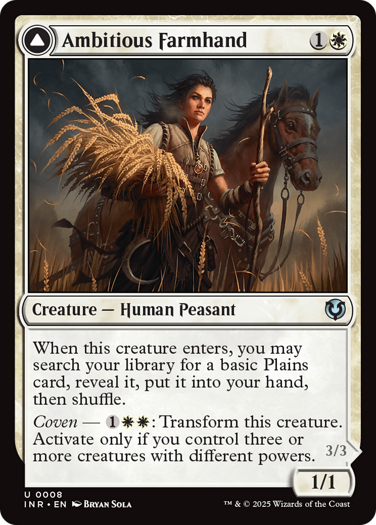 Ambitious Farmhand (INR-008)  - Innistrad Remastered