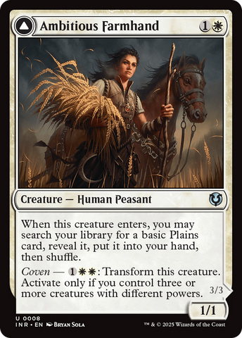 Ambitious Farmhand (INR-008)  - Innistrad Remastered