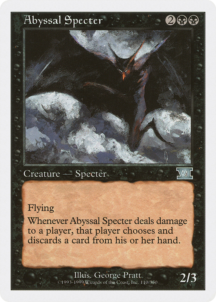 Abyssal Specter (6ED-110)  - Classic Sixth Edition