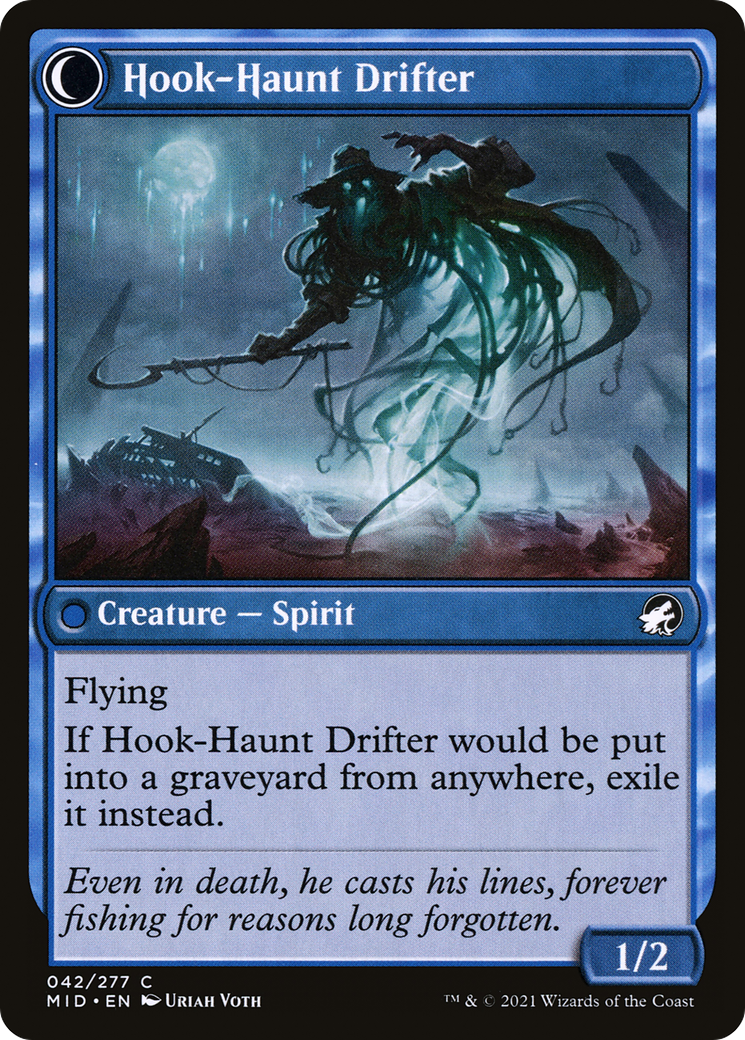 Baithook Angler (MID-042) - Innistrad: Midnight Hunt: (Double Faced Transform) Foil
