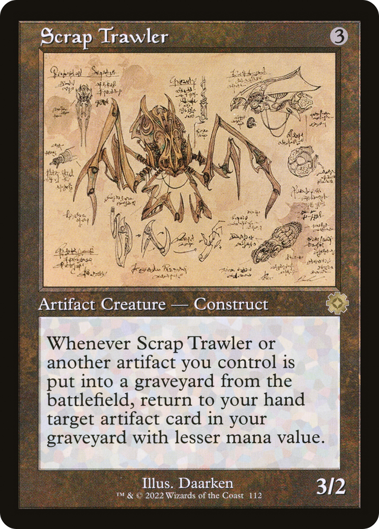 Scrap Trawler (Schematic) (BRR-112)  Foil - The Brothers' War Retro Artifacts