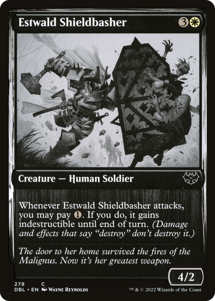Estwald Shieldbasher (DBL-278)  Foil - Innistrad: Double Feature