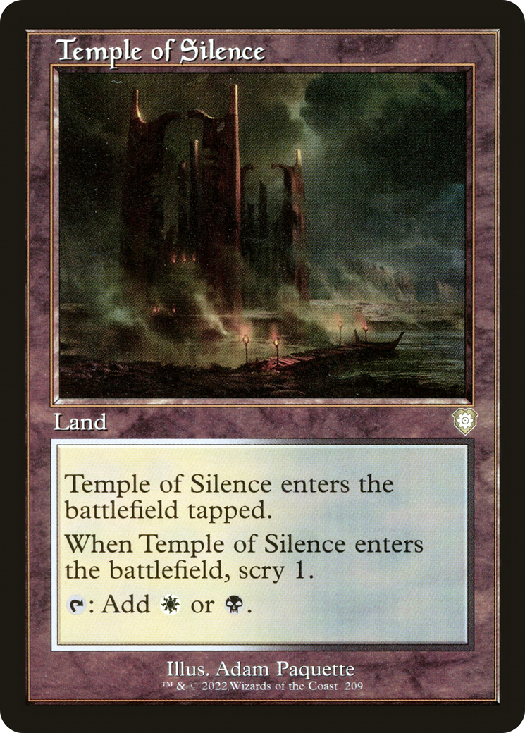 Temple of Silence (Retro Frame) (BRC-209)  - The Brothers' War Commander