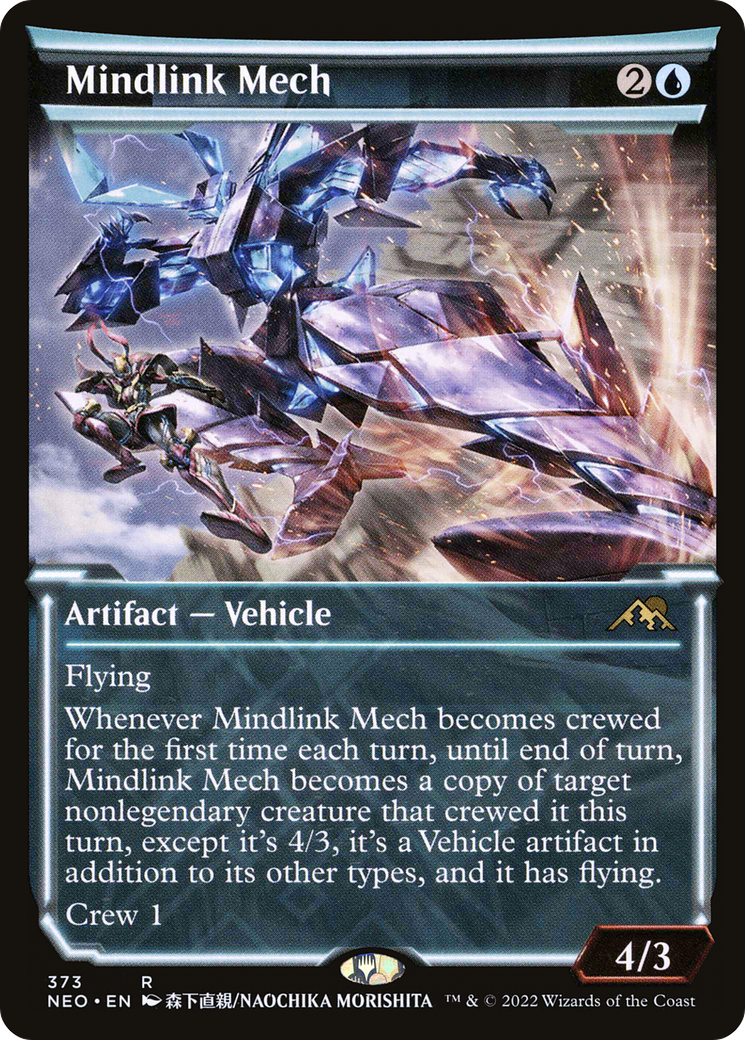Mindlink Mech (Showcase) (NEO-373)  - Kamigawa: Neon Dynasty: (Showcase)