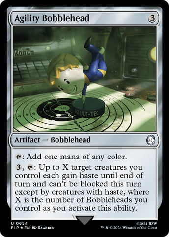 Agility Bobblehead (Surge Foil) (PIP-654) - Fallout Foil