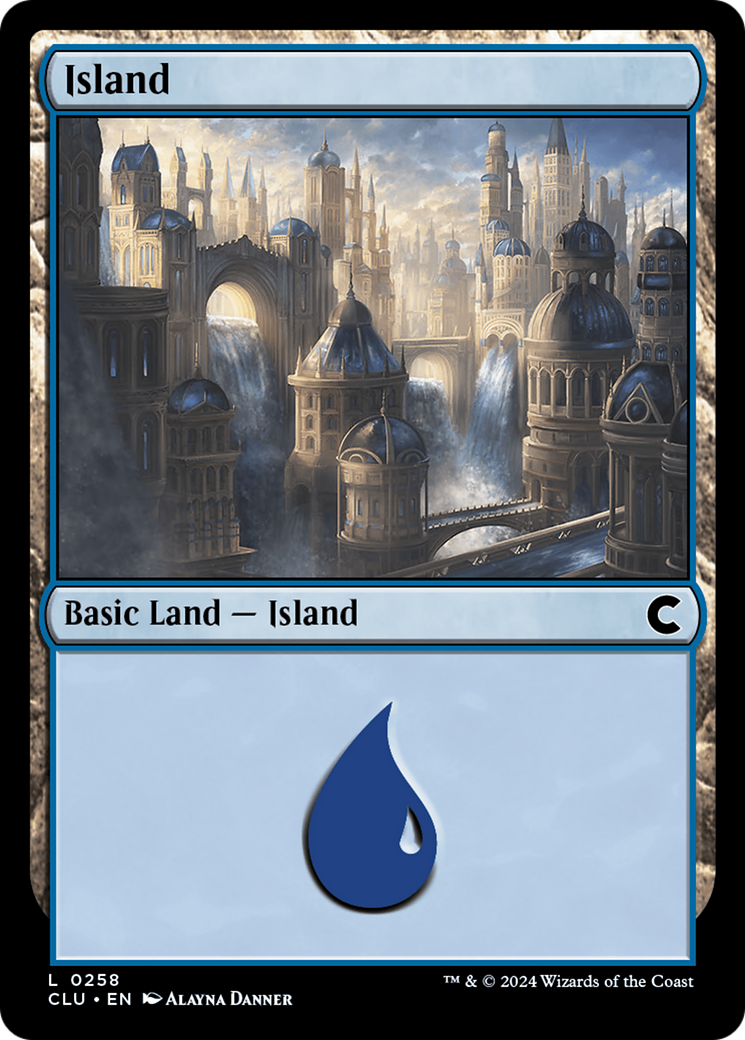Island (0258) (CLU-258)  - Ravnica: Clue Edition
