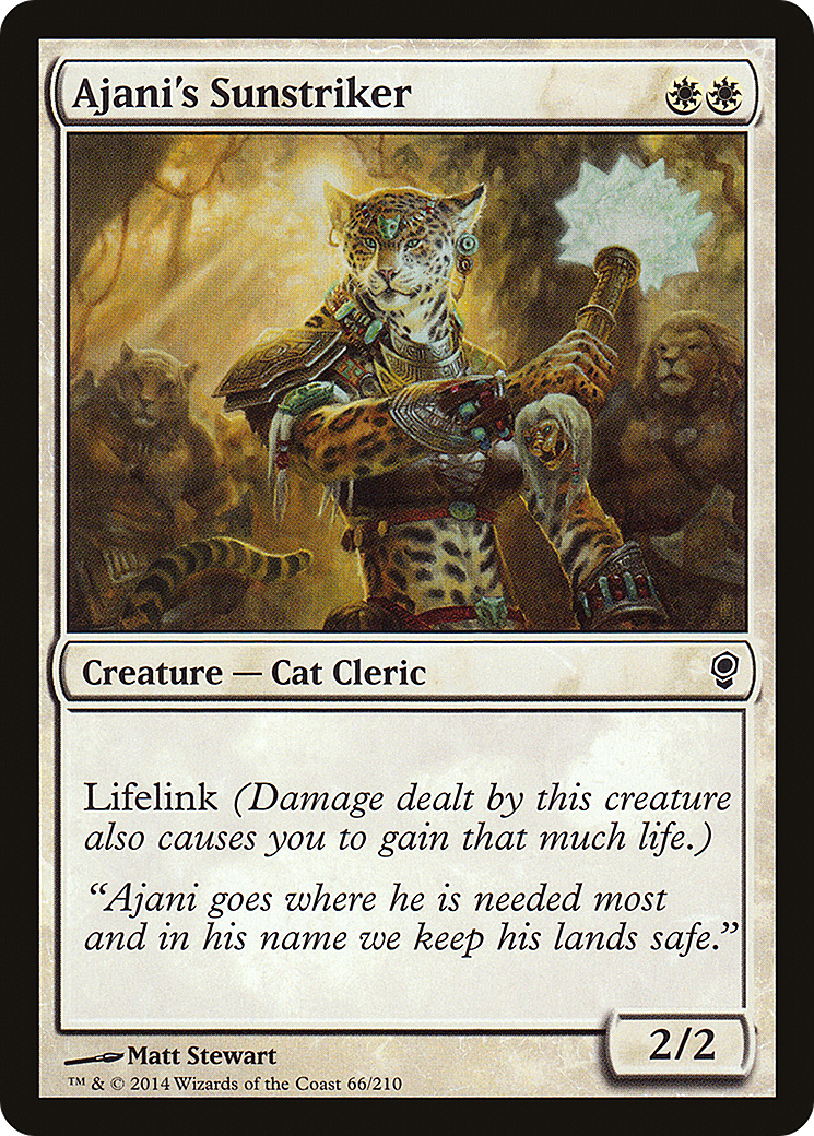 Ajani's Sunstriker (CNS-066)  Foil - Conspiracy