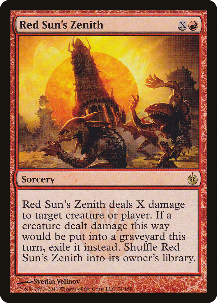 Red Sun's Zenith (MBS-074)  Foil - Mirrodin Besieged